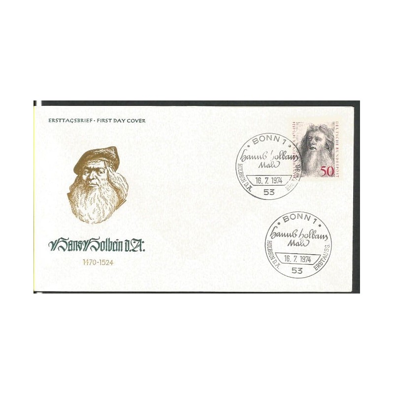 Niemcy 1974, H. Holbein, malarstwo. FDC