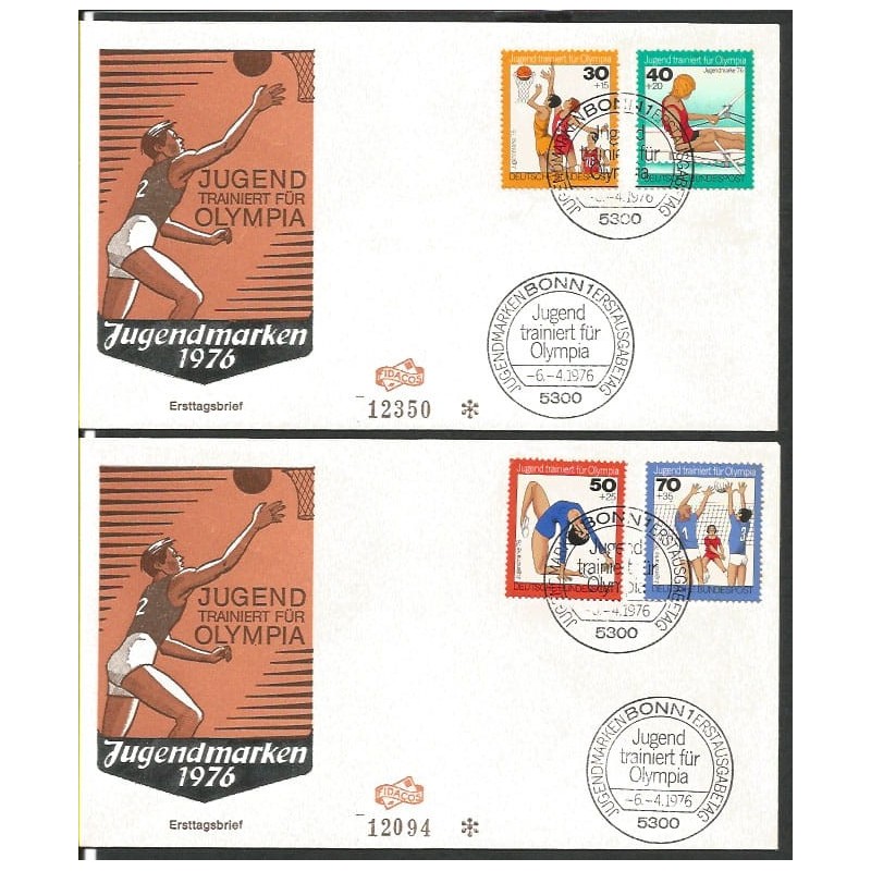 Niemcy 1976, Sport olimpijski. FDC