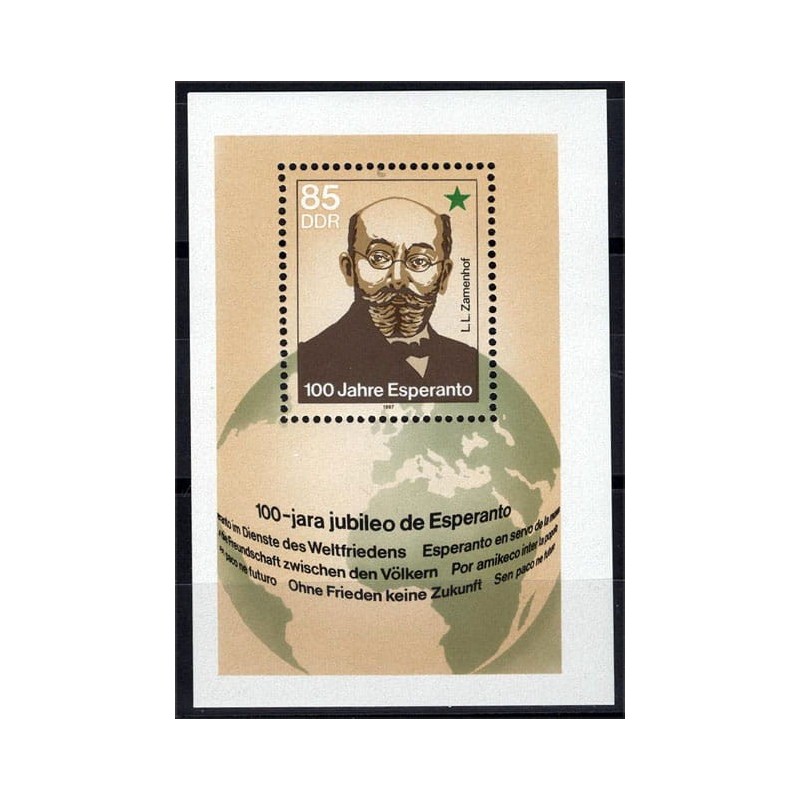 Niemcy NRD 1987, Esperanto, L. Zamenhof **