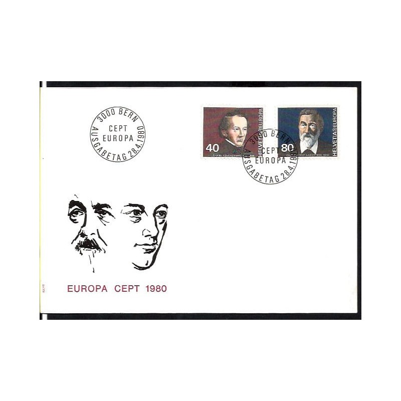 Szwajcaria 1980, EUROPA CEPT. FDC