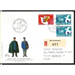 Szwajcaria 1983, WF, gołąb pokoju. Spreitenbach, polecony