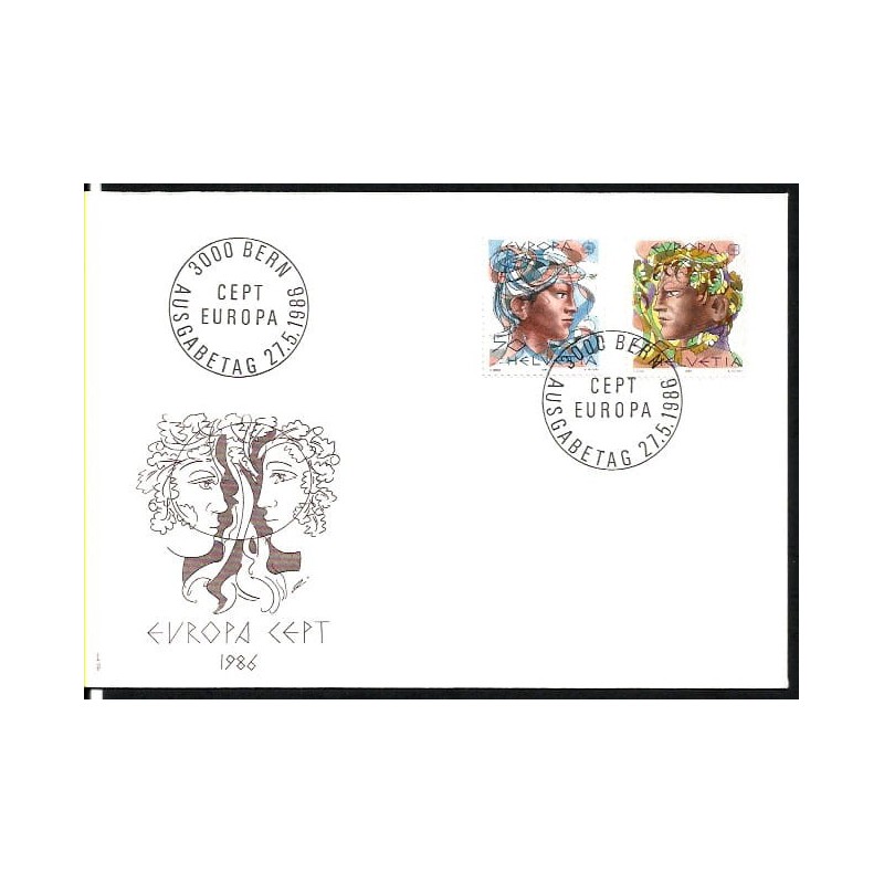 Szwajcaria 1986, EUROPA CEPT. FDC
