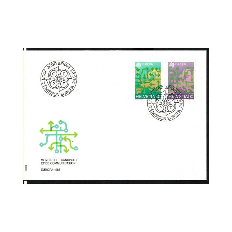 Szwajcaria 1988, EUROPA CEPT. FDC