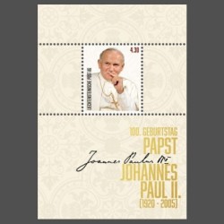 Liechtenstein 2020, Papież Jan Paweł II, 100 rocznica urodzin **