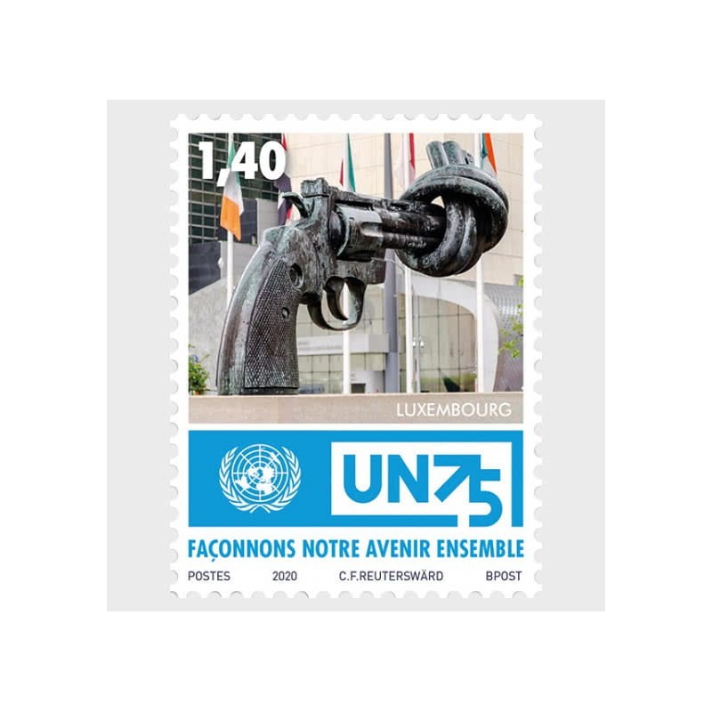 Luksemburg 2020, ONZ, 75 lat. Broń **