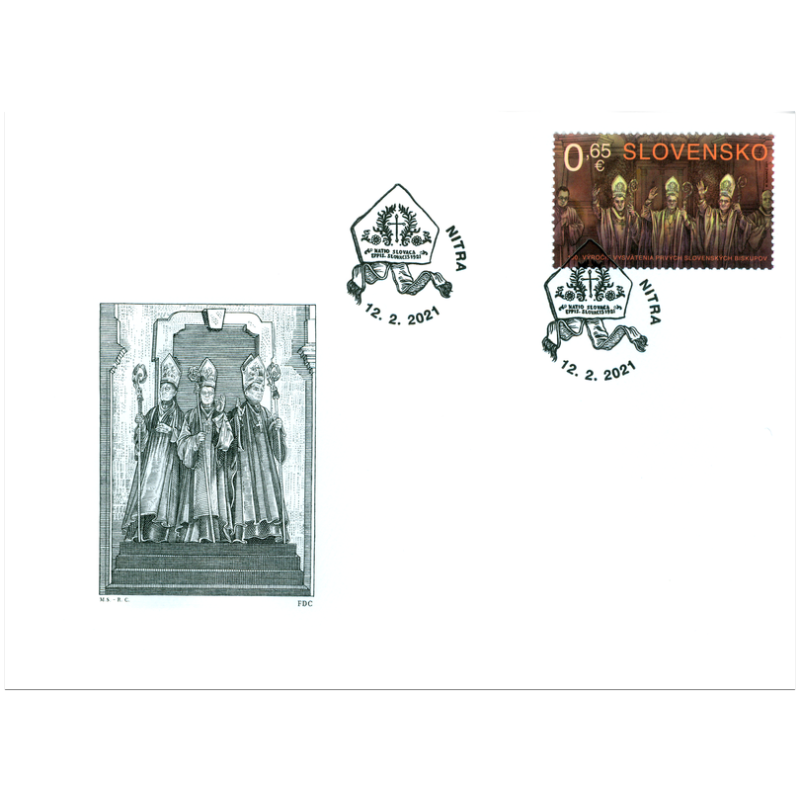 Słowacja 2021, Biskupi słowaccy, kościół. FDC