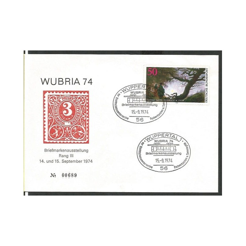 Niemcy 1974, Kolej miejska, kolejka. Wuppertal