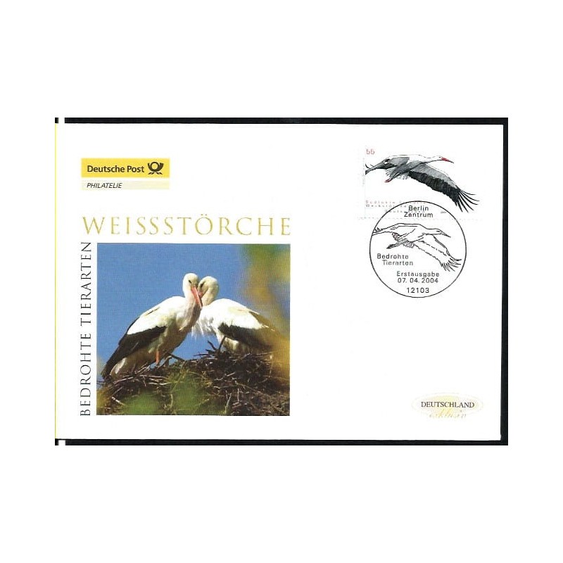 Niemcy 2004, Ptak: bocian. FDC