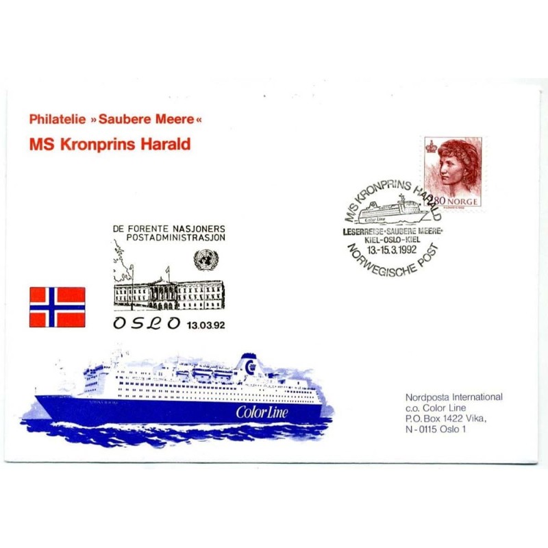 Norwegia 1992, Prom Kronprins Harald. Ładna całość.