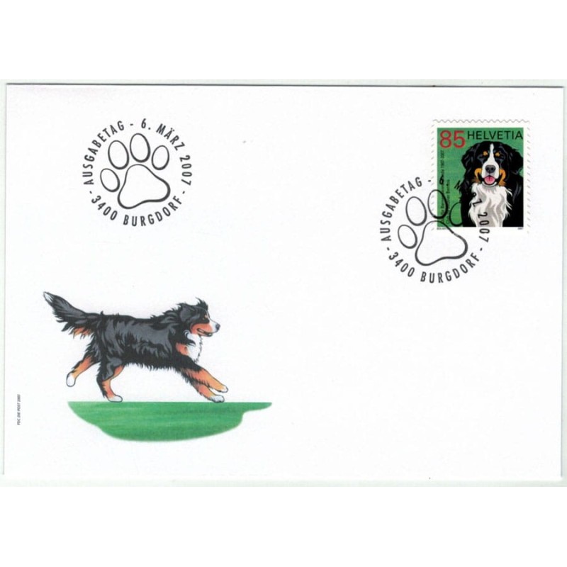 Szwajcaria 2007, Pies. FDC