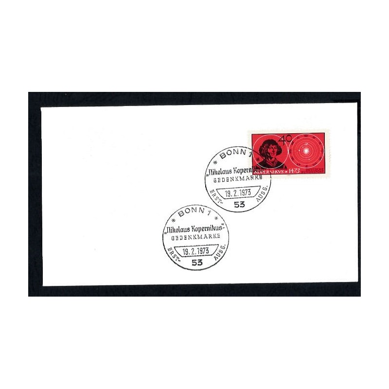 Niemcy 1973, Mikołaj Kopernik, astronomia. FDC