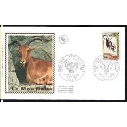 Francja 1969, Fauna: muflon, WWF. FDC