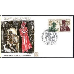Francja 1969, Król Ludwik XI i Karol Śmiały. FDC