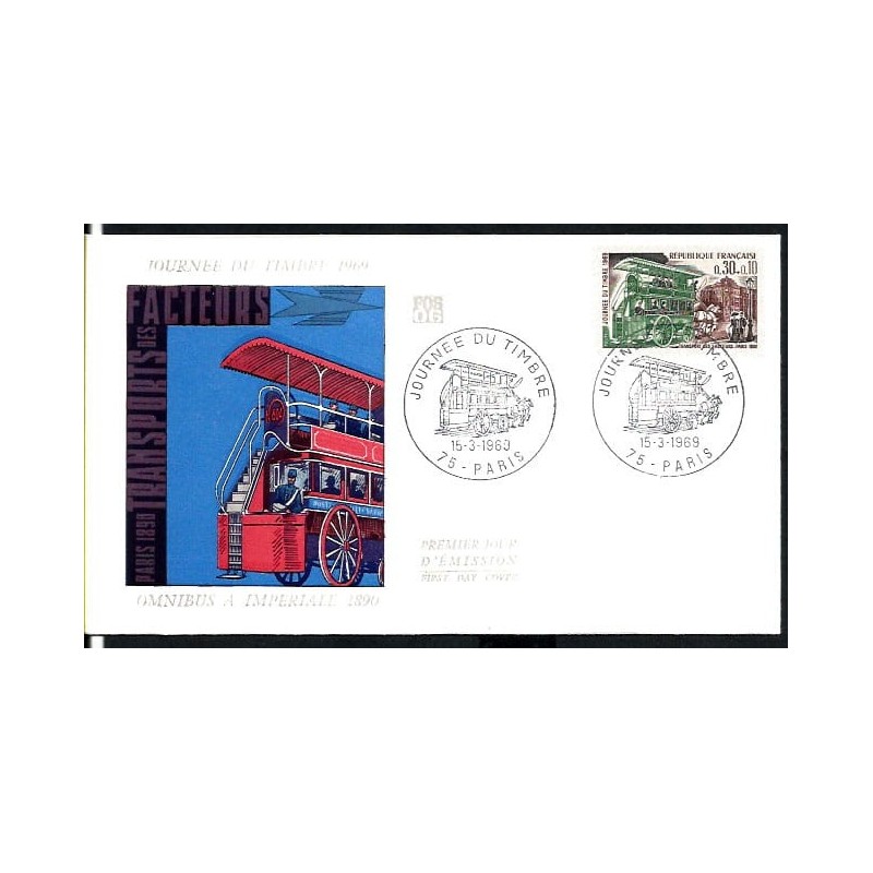 Francja 1969, Tramwaj konny. FDC