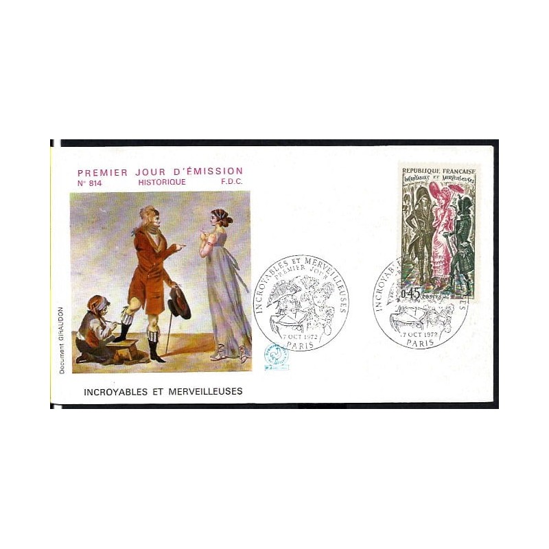 Francja 1972, Malarstwo. FDC