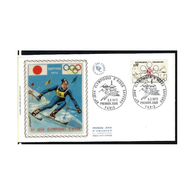 Francja 1972, Zimowe igrzyska olimpijskie Sapporo. FDC