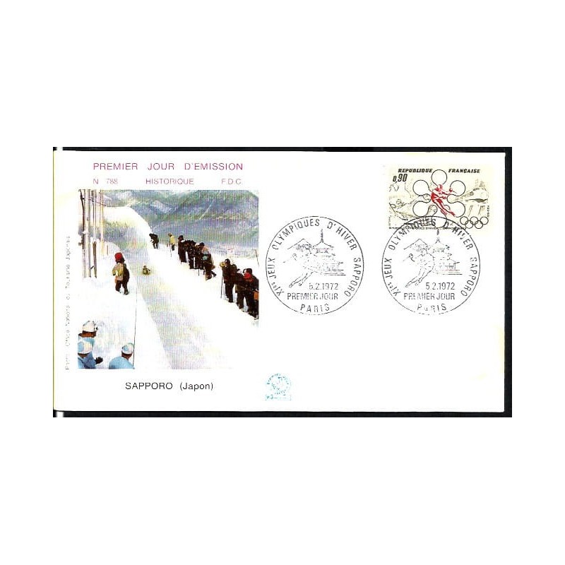 Francja 1972, Zimowe igrzyska olimpijskie Sapporo. FDC