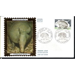 Francja 1974, Ssaki: pancernik. FDC