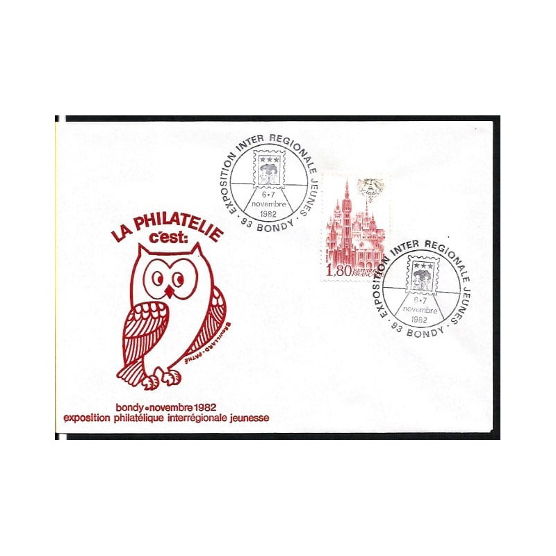 Francja 1982, Młodzieżowa WF, filatelistyka. Bondy