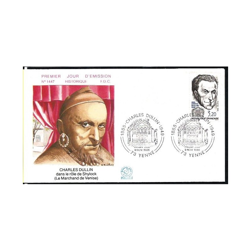 Francja 1985, Charles Dullin, aktor, teatr. FDC
