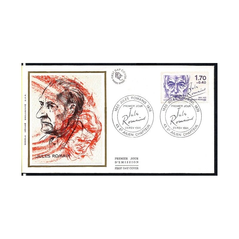 Francja 1985, Jules Romains, literatura. FDC