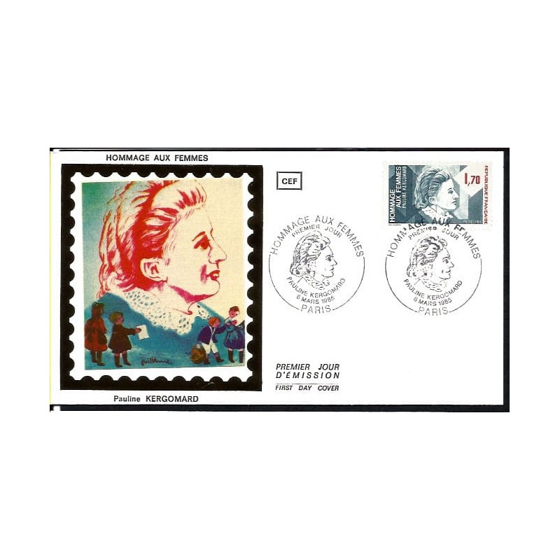 Francja 1985, Pauline Kergomard, pedagogika. FDC