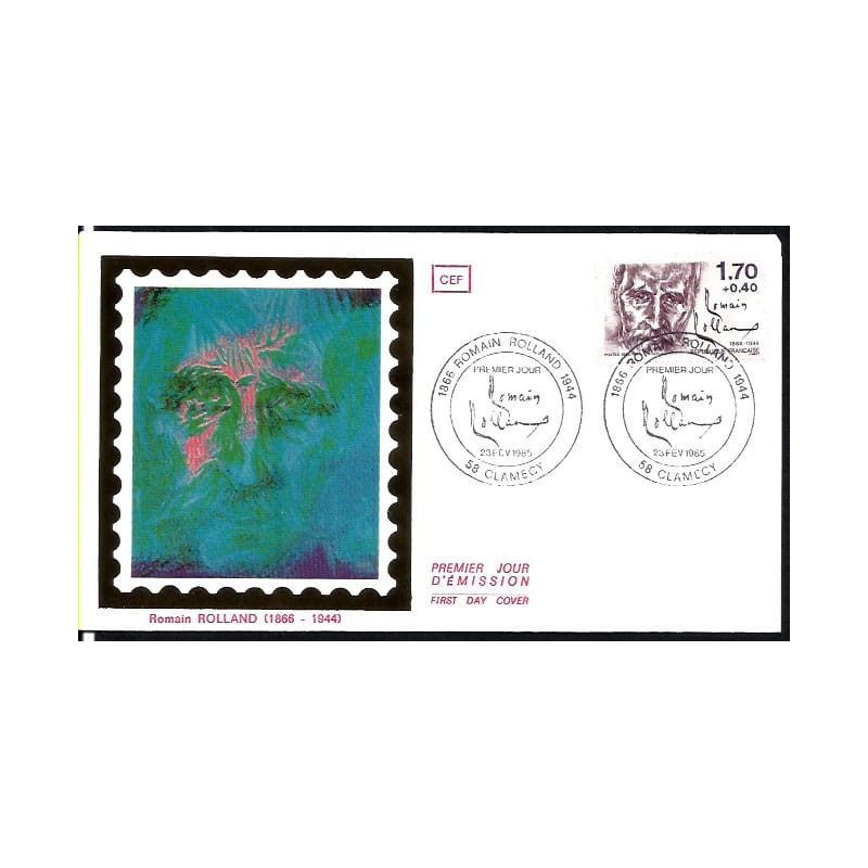 Francja 1985, Romain Rolland, Nobel, literatura. FDC