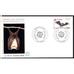 Francja 1986, Ssaki: nietoperz, nietoperze. EUROPA CEPT. FDC