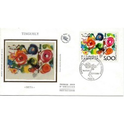 Francja 1988, Malarstwo: Jean Tinguely. FDC