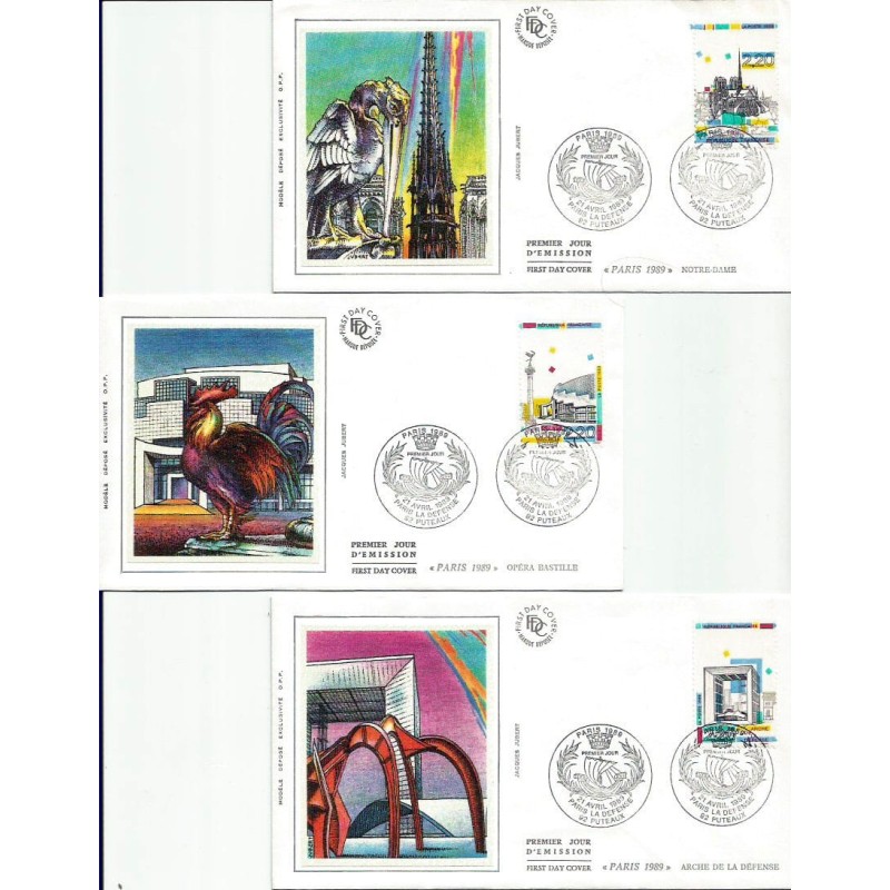 Francja 1989, Architektura. FDC