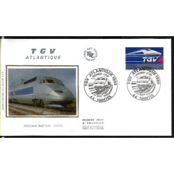 Francja 1989, Kolej, kolejnictwo: TGV. FDC