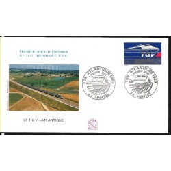 Francja 1989, Kolej, kolejnictwo: TGV. FDC