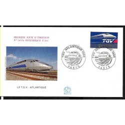 Francja 1989, Kolej, kolejnictwo: TGV. FDC