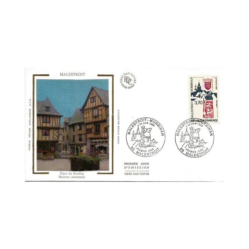 Francja 1989, Turystyka, Malestroit. FDC