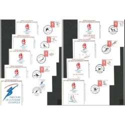 Francja 1990-91, Zimowe Igrzyska Albertville. 8 FDC