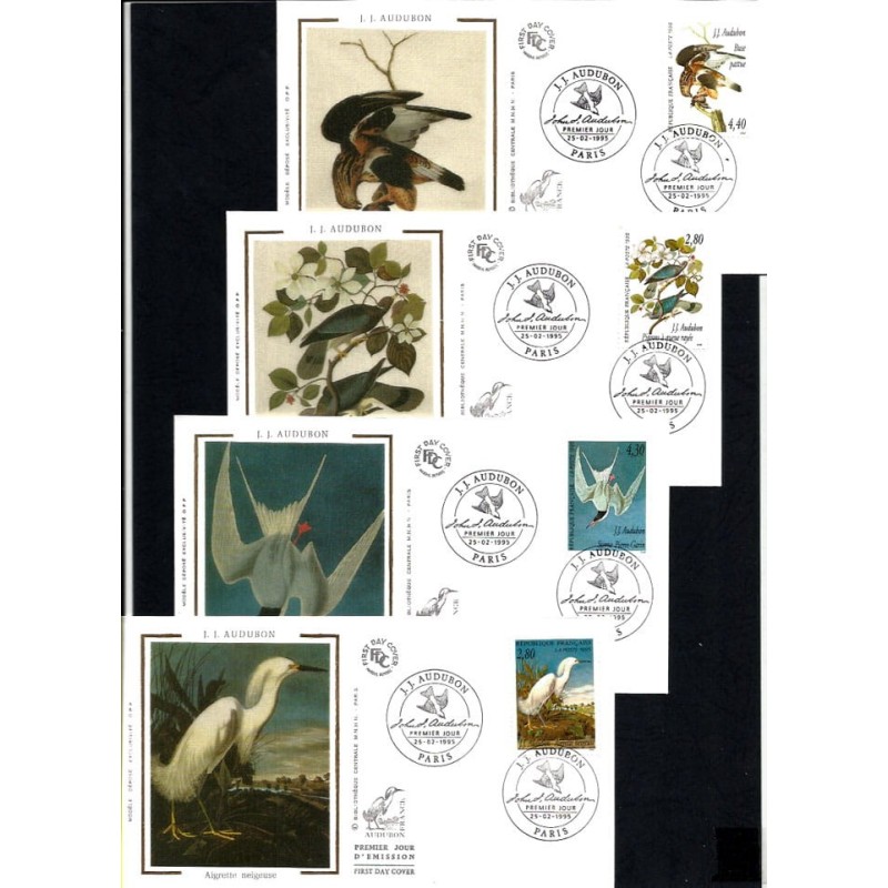 Francja 1995, Ptaki. FDC