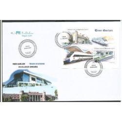 Turcja 2019, Kolej, pociągi. FDC