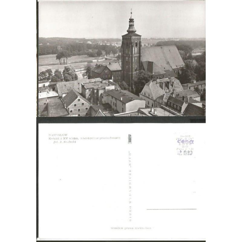 Namysłów, kościół św. Piotra i Pawła. 1971. Bez obiegu