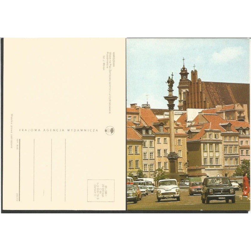 Warszawa, plac Zamkowy, 1979. Bez obiegu