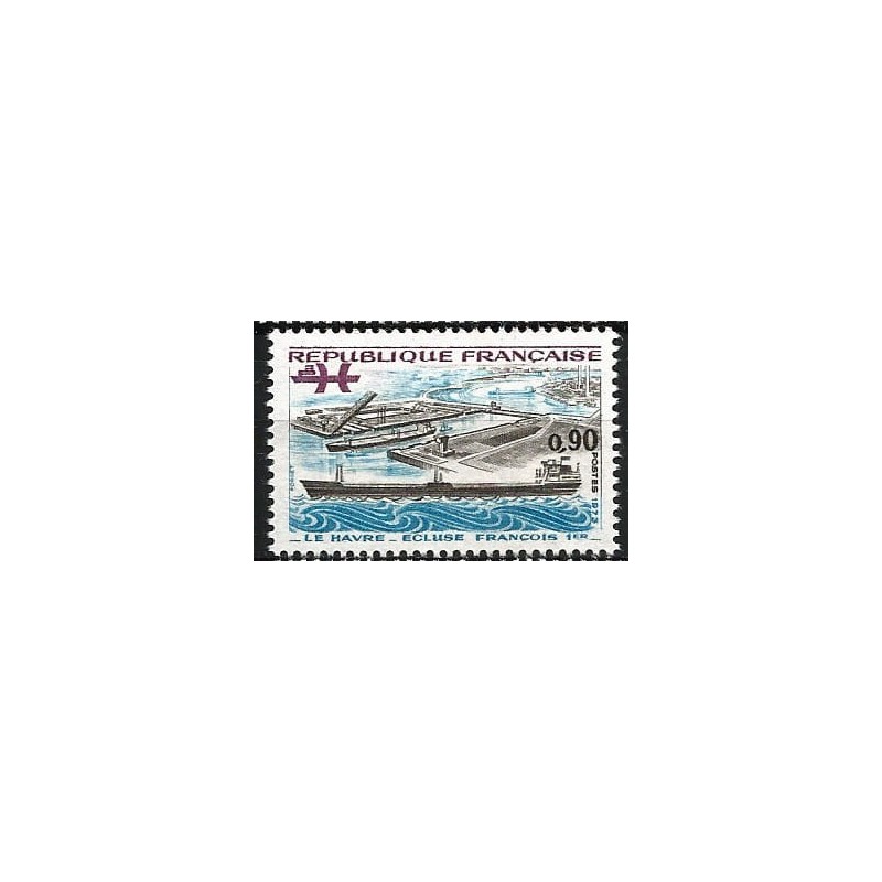 Francja 1973, Port Le Havre, statek **