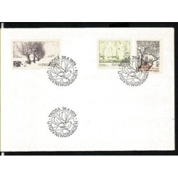 Szwecja 1973, Malarstwo, natura. FDC