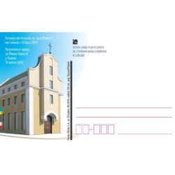 Kartka Lublin 2020, Lwów, kościół, papież Jan Paweł II