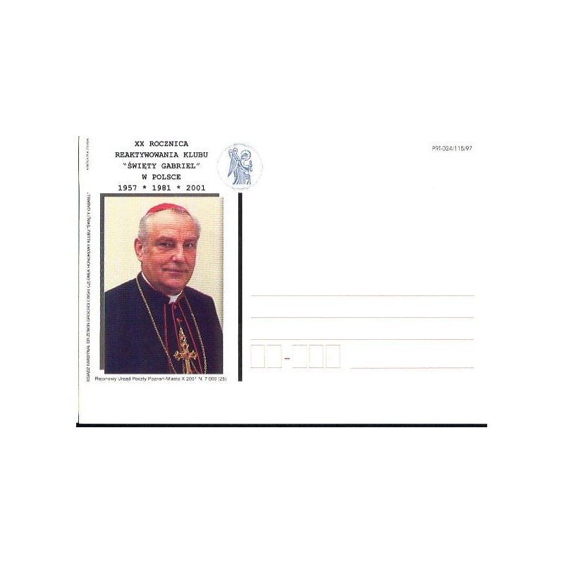 Kartka Poznań 2001, Klub Św. Gabriel, biskup Grocholewski