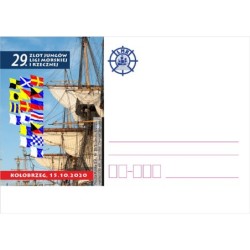 Kartka Szczecin 2020, Zlot jungów ligi morskiej i rzecznej, statki, Kołobrzeg