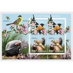 Węgry 2021, EUROPA CEPT: fauna, ptaki, tchórz **