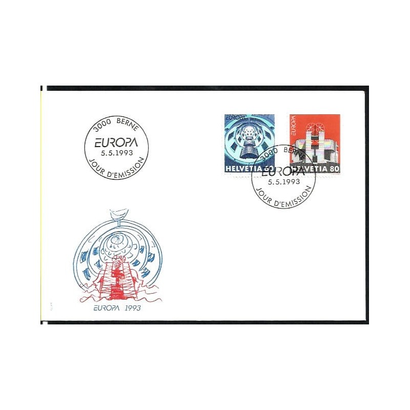 Szwajcaria 1993, EUROPA CEPT: sztuka. FDC