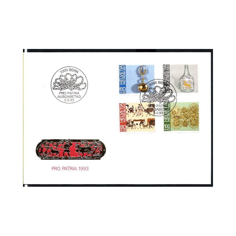 Szwajcaria 1993, Rękodzieło. Pro Patria. FDC