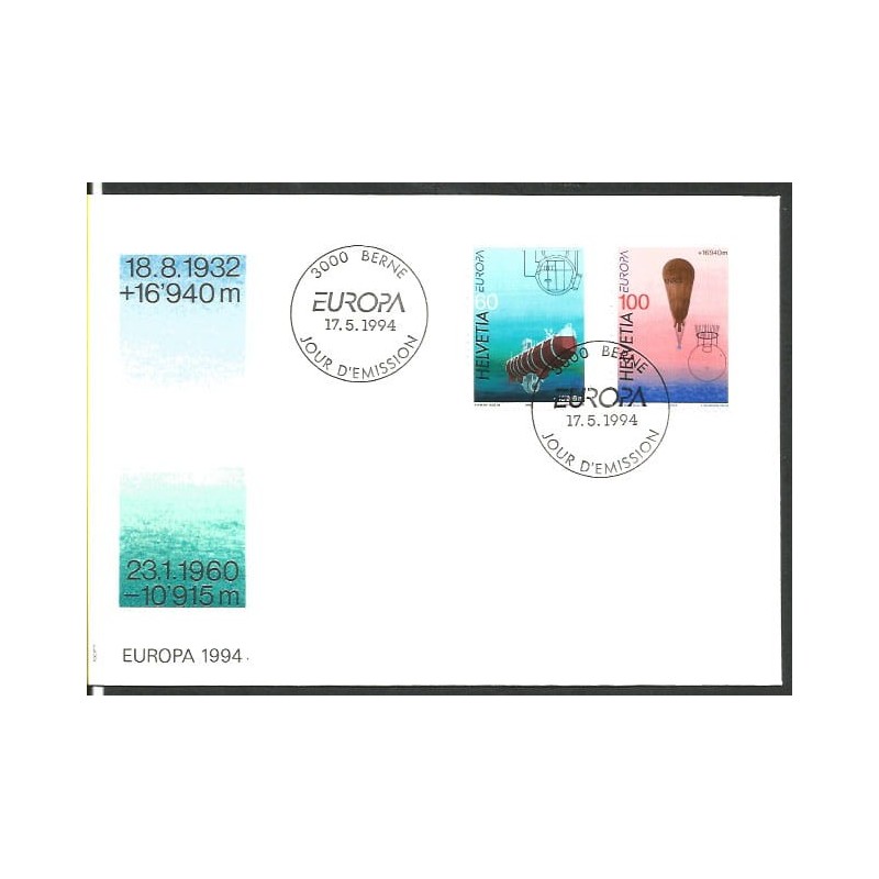 Szwajcaria 1994, EUROPA CEPT: wynalazki. FDC