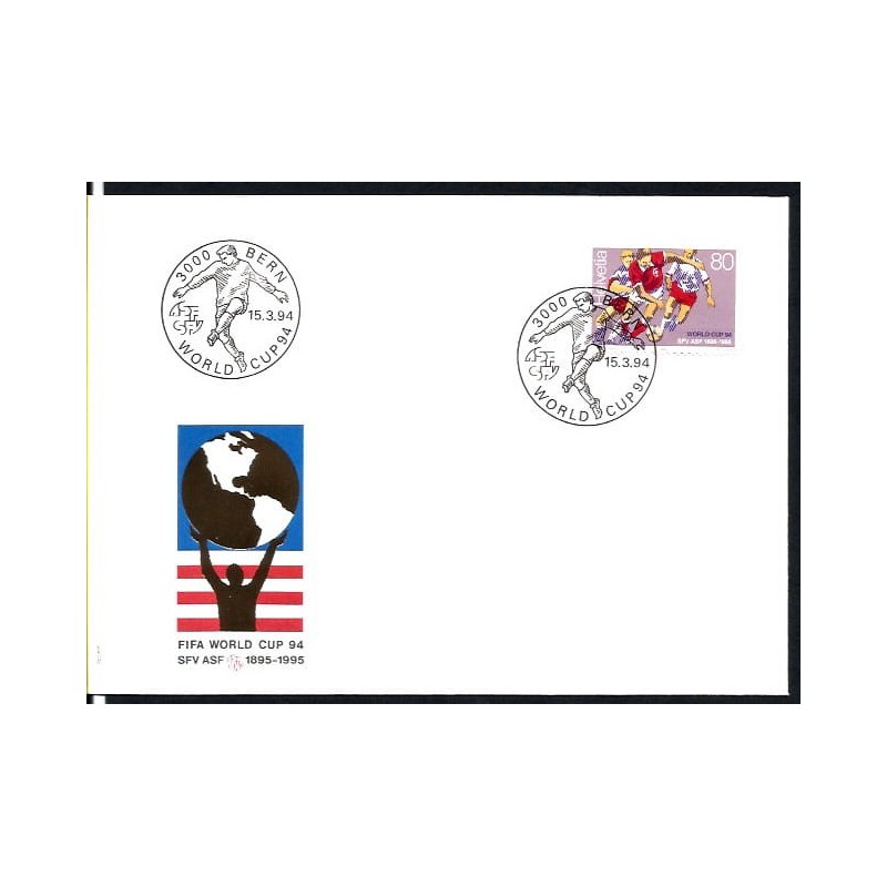 Szwajcaria 1994, Piłka nożna, MŚ w USA. FDC