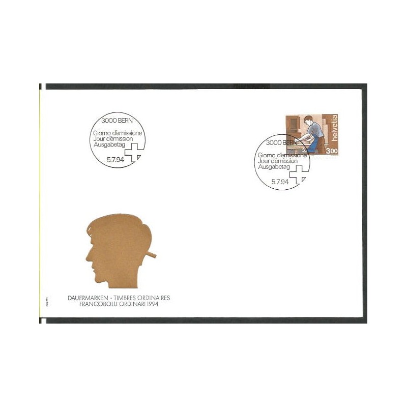 Szwajcaria 1994, Rzemiosło, zawody: stolarz. FDC
